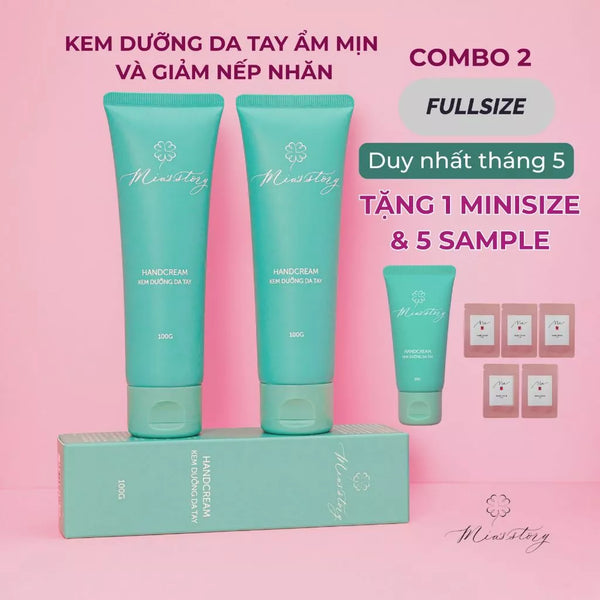 Combo 2 fullsize - kem dưỡng da tay ẩm mịn và giảm nếp nhăn